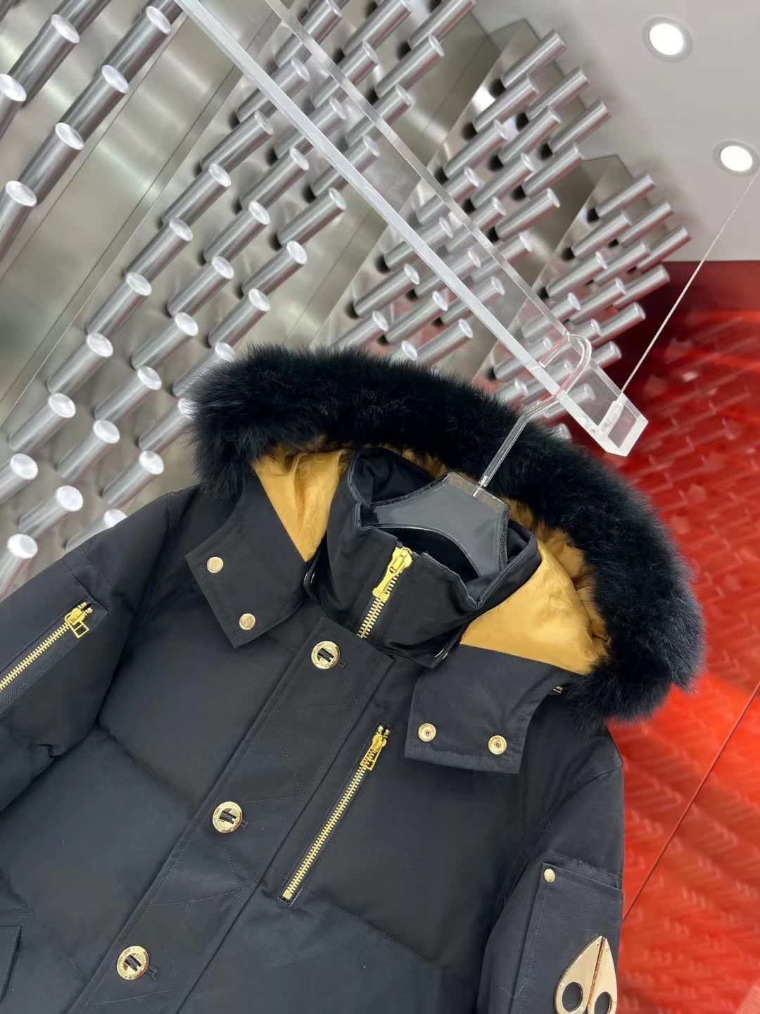 Moose Knuckles Hooded Down Puffer Jacket